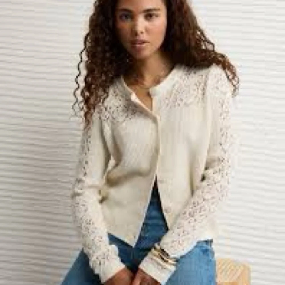 Elegant Cream Lace Women's Sweater